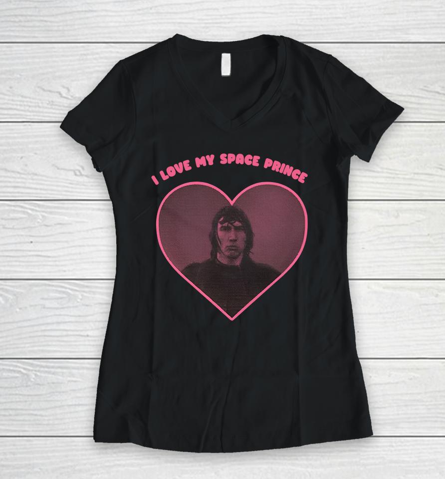 I Love My Space Prince Women V-Neck T-Shirt