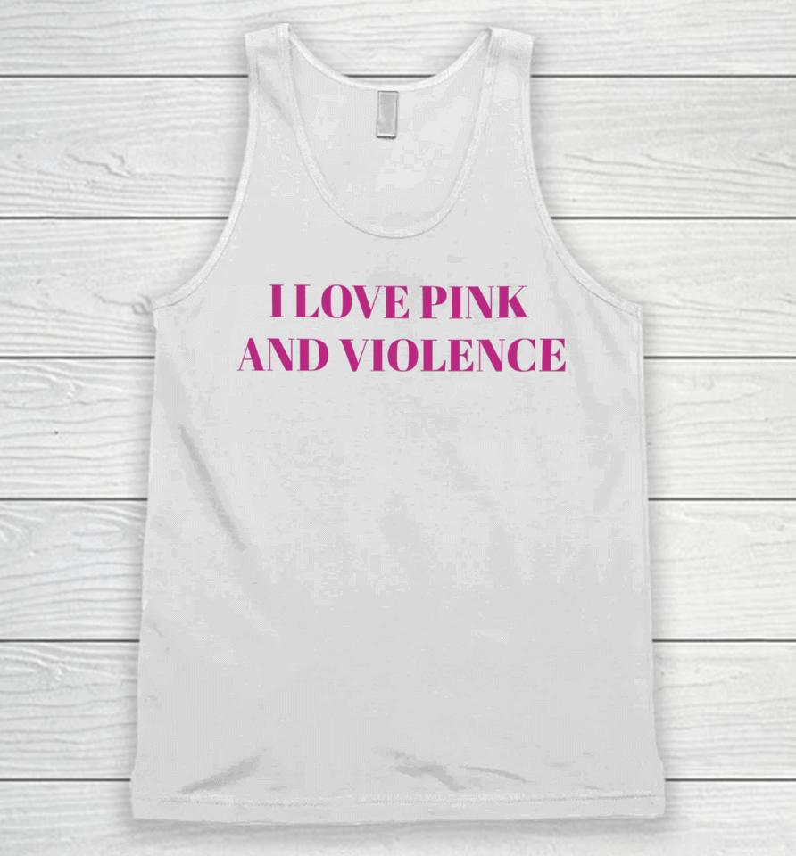 I Love Pink And Violent Unisex Tank Top
