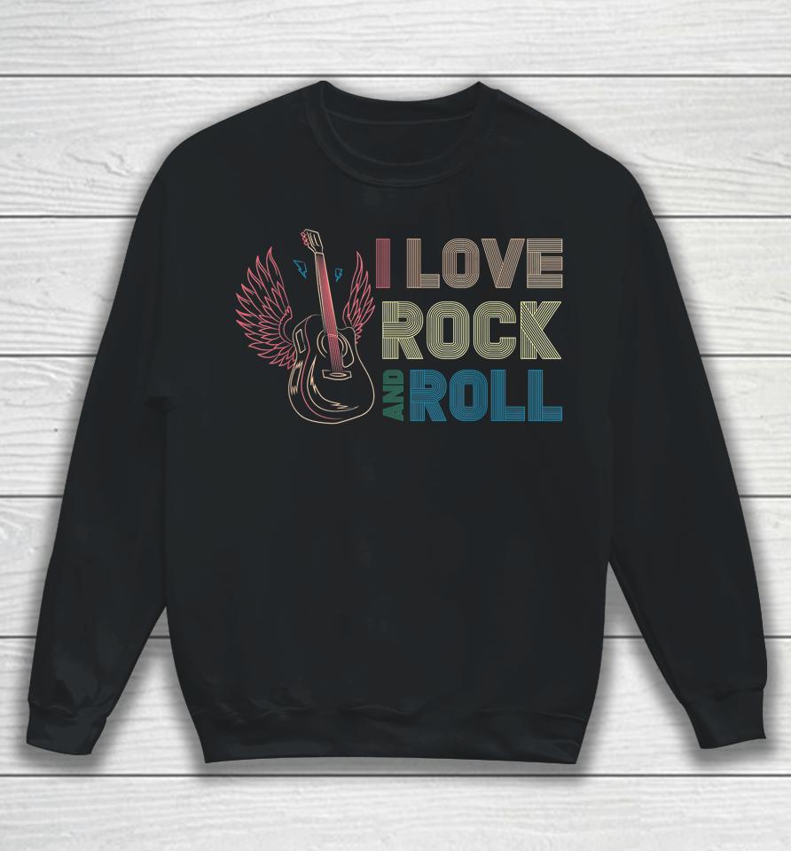 I Love Rock And Roll Rock Concert 70S Retro Vintage Sweatshirt