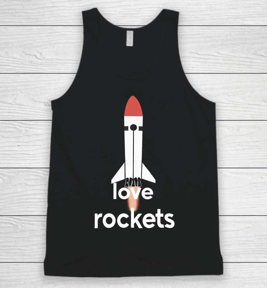 I Love Rockets Unisex Tank Top