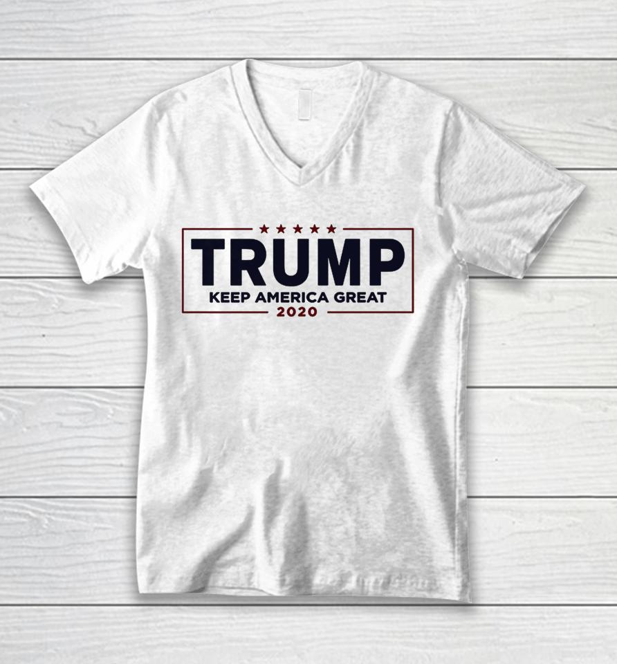 I Love Trump Keep America Great 2020 Unisex V-Neck T-Shirt