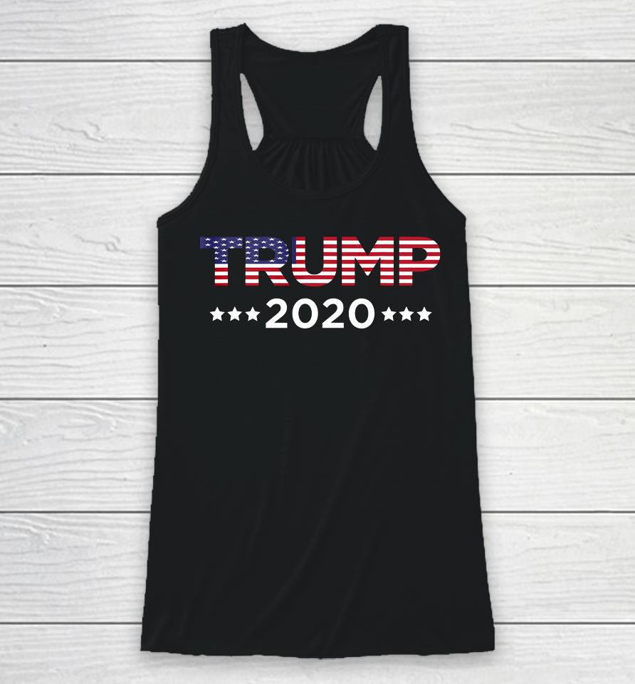 I Love Trump Supporter Trump Support Donald Trump 2020 Racerback Tank