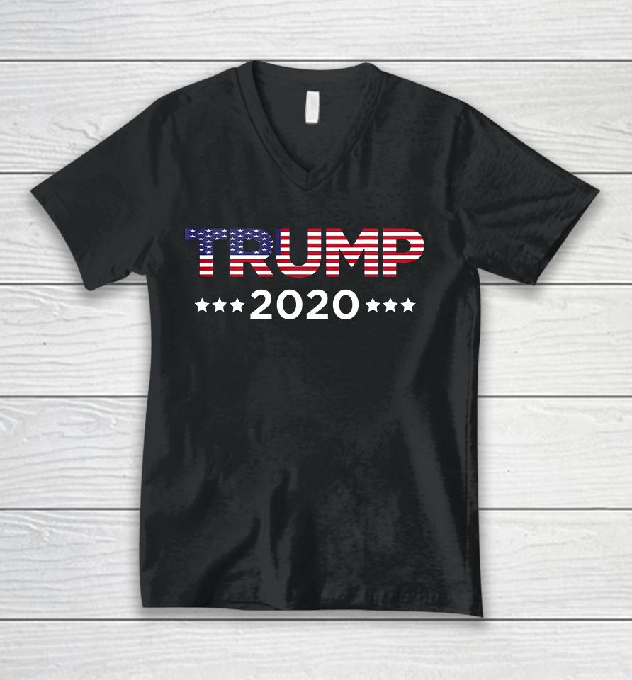 I Love Trump Supporter Trump Support Donald Trump 2020 Unisex V-Neck T-Shirt
