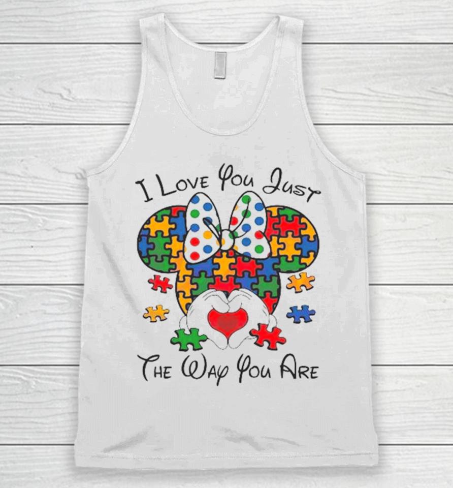 I Love You Just The Way You Are Minnie Austim 2024 Unisex Tank Top