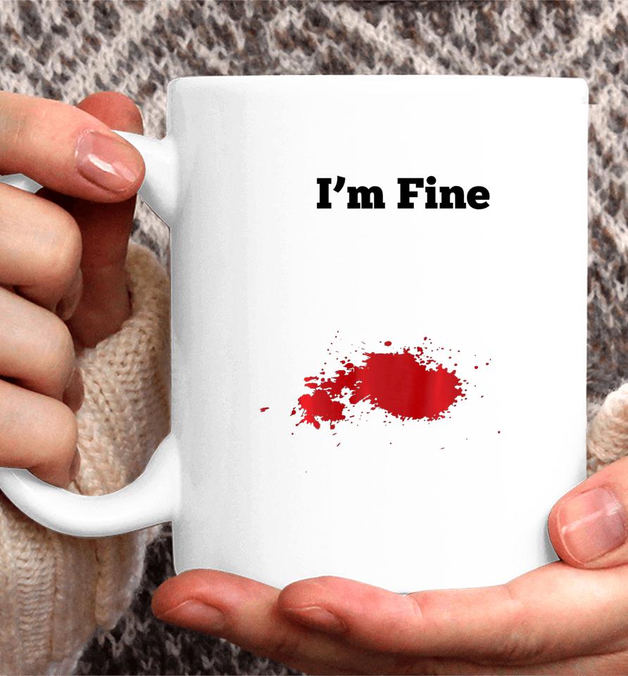 I M Fine Halloween Coffee Mug
