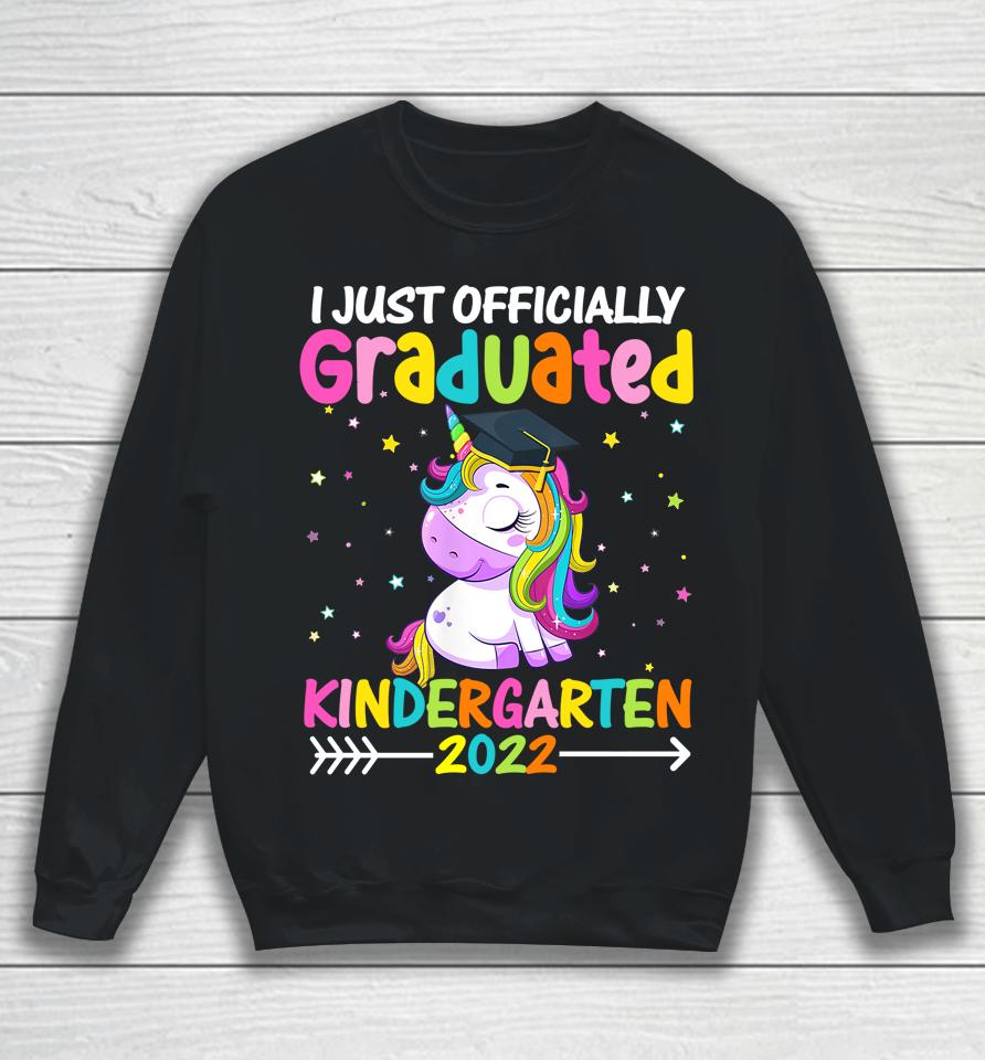 I Officially Graduated Kindergarten Graduation Girls 2022 Sweatshirt