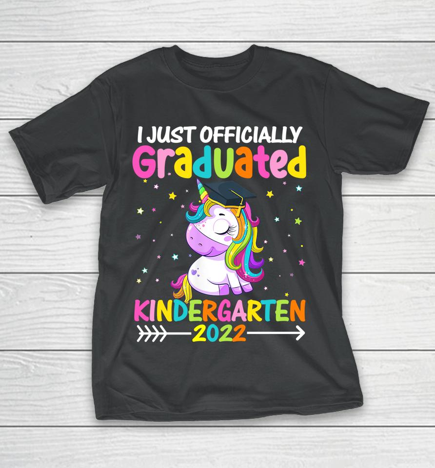 I Officially Graduated Kindergarten Graduation Girls 2022 T-Shirt