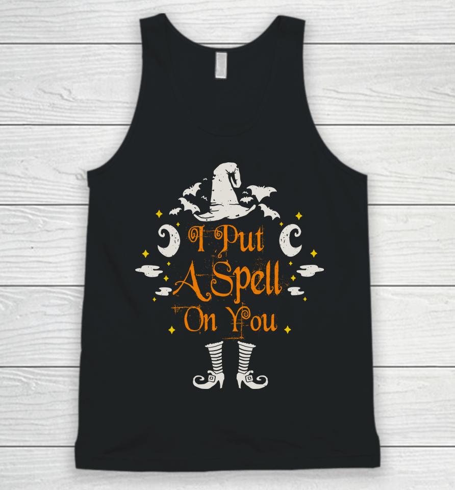 I Put A Spell On You Halloween Unisex Tank Top