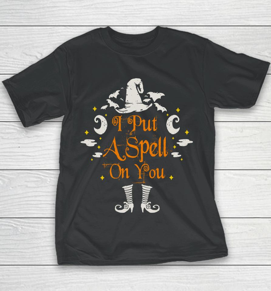 I Put A Spell On You Halloween Youth T-Shirt
