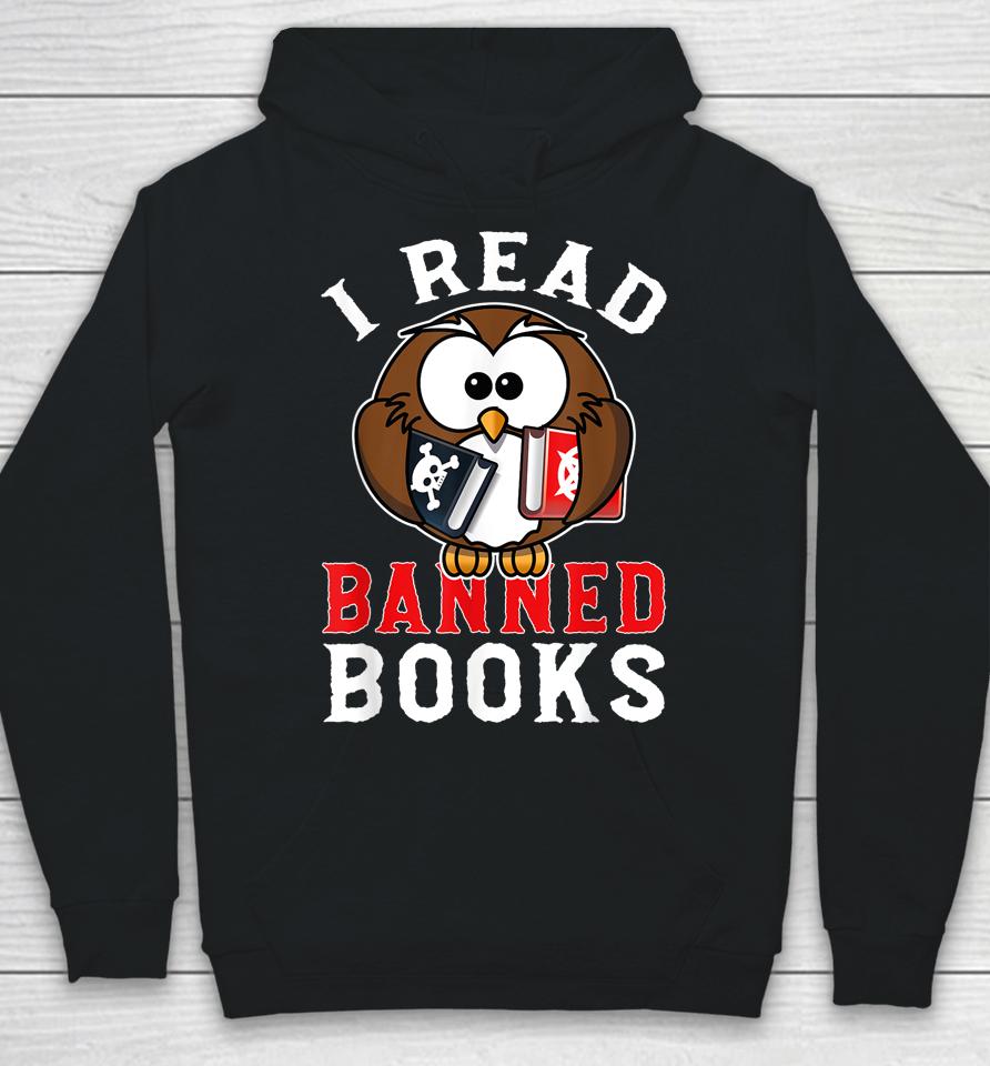 I Read Banned Books Owl Hoodie