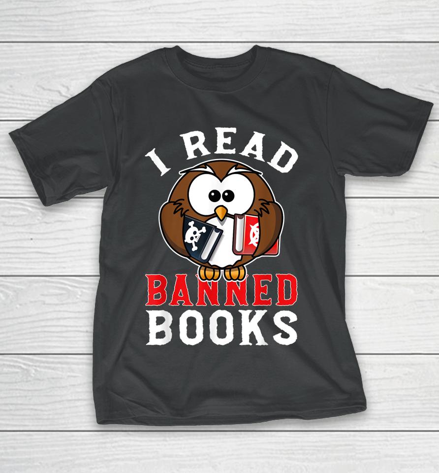 I Read Banned Books Owl T-Shirt