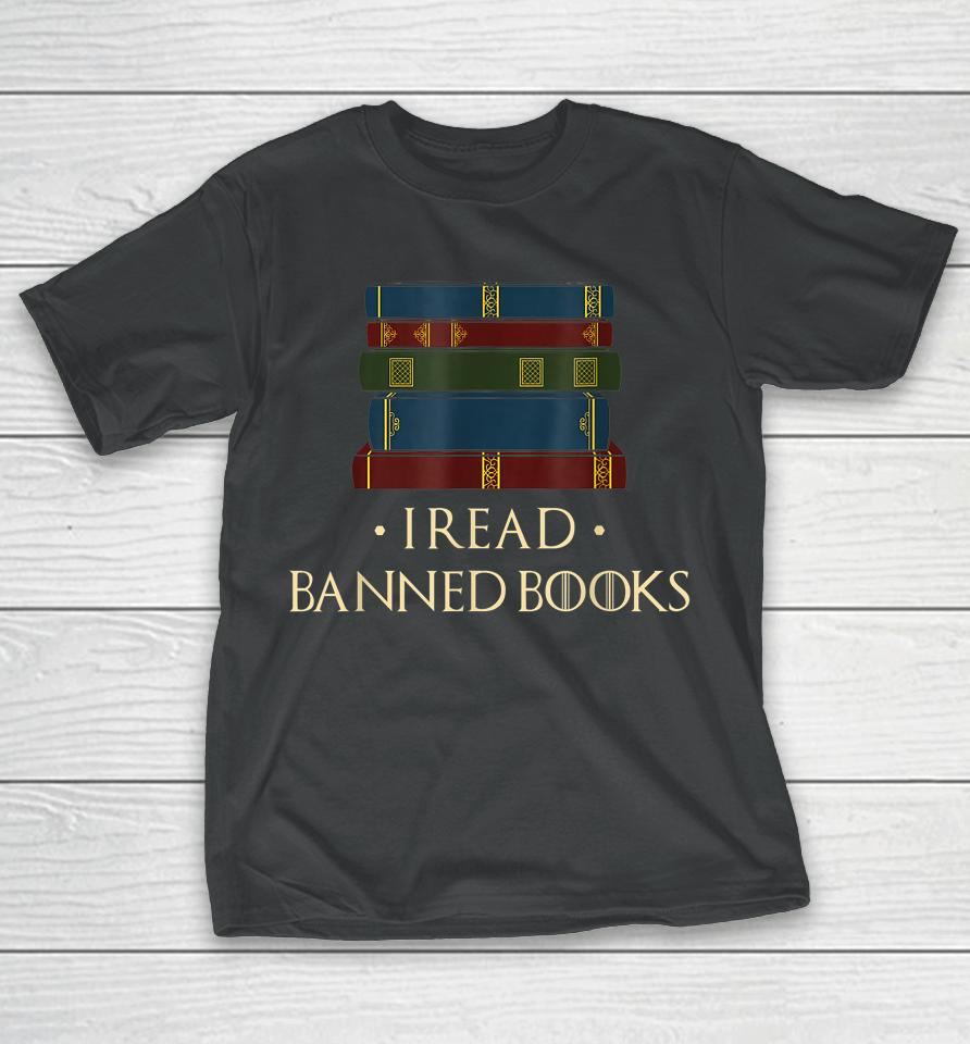 I Read Banned Books Week Librarian Freadom Reader Nerd T-Shirt