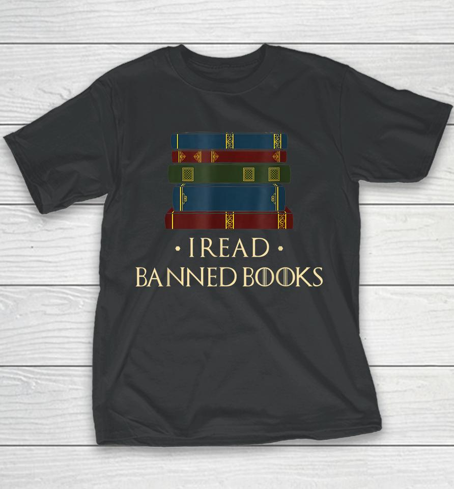 I Read Banned Books Week Librarian Freadom Reader Nerd Youth T-Shirt