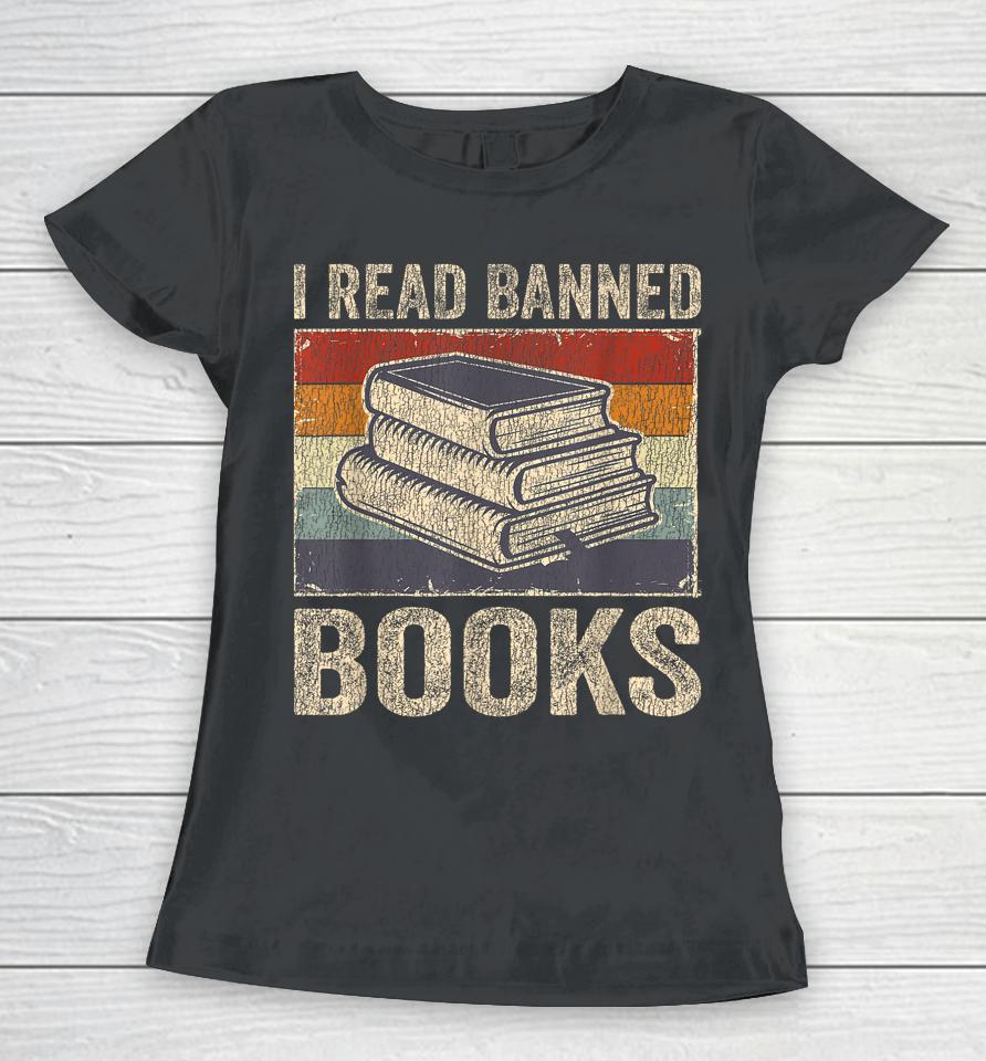I Read Banned Books Week Librarian Freedom Reader Nerd Men Women T-Shirt