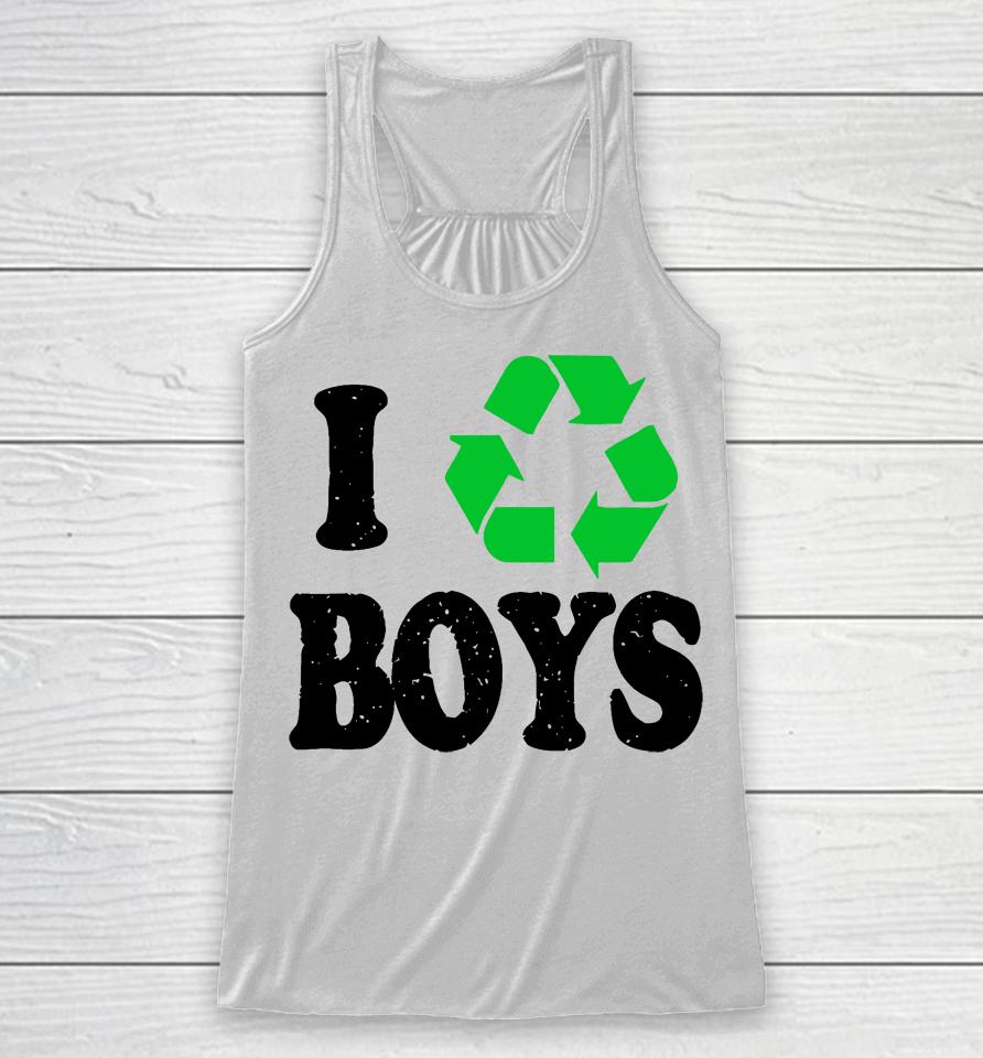 I Recycling Boys Racerback Tank