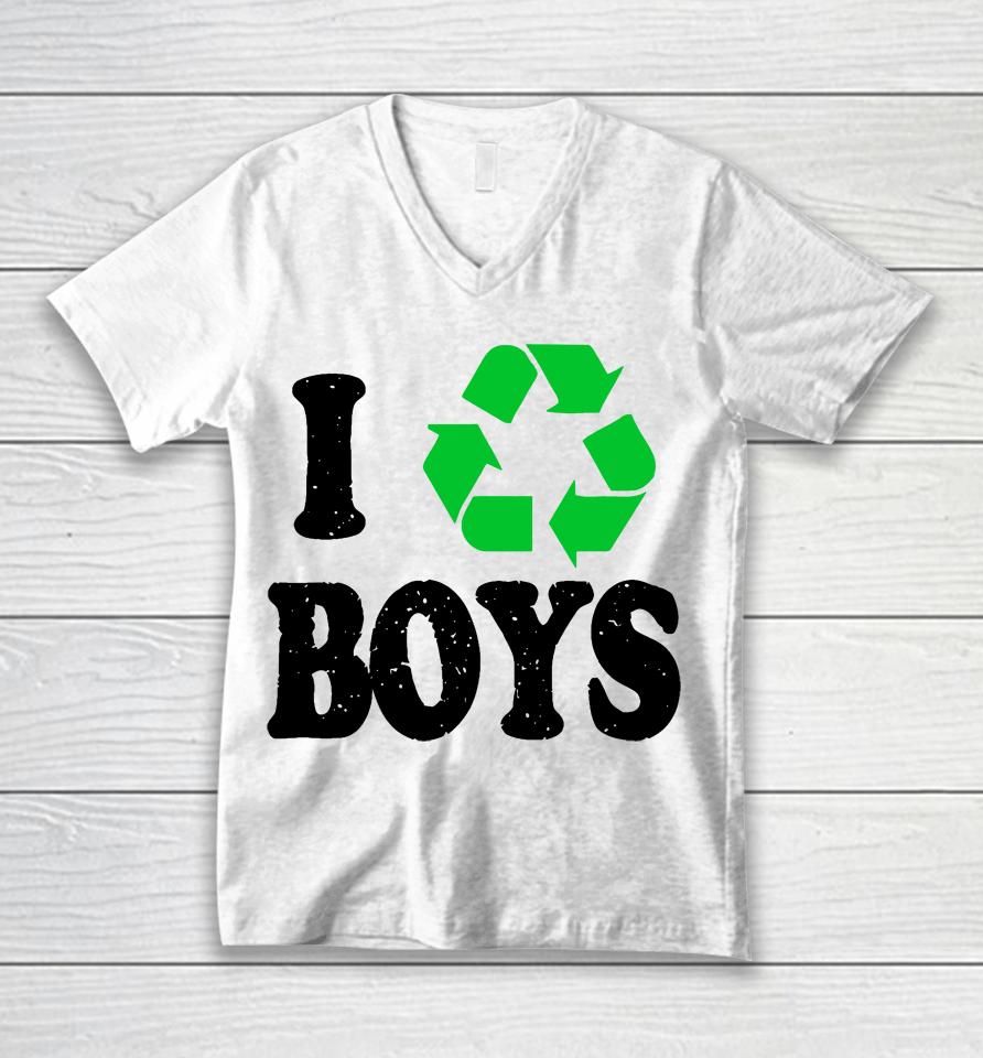 I Recycling Boys Unisex V-Neck T-Shirt