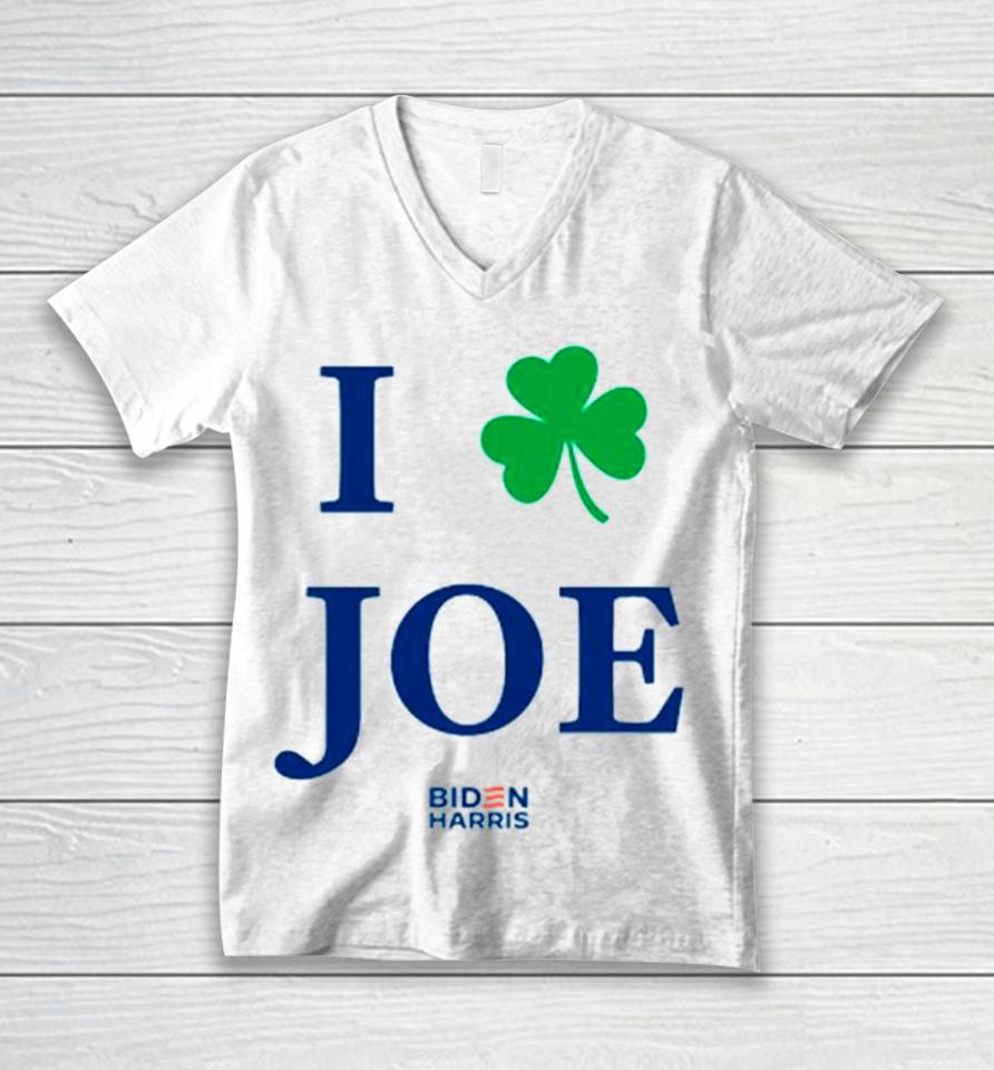 I Shamrock Joe Iove Biden Unisex V-Neck T-Shirt
