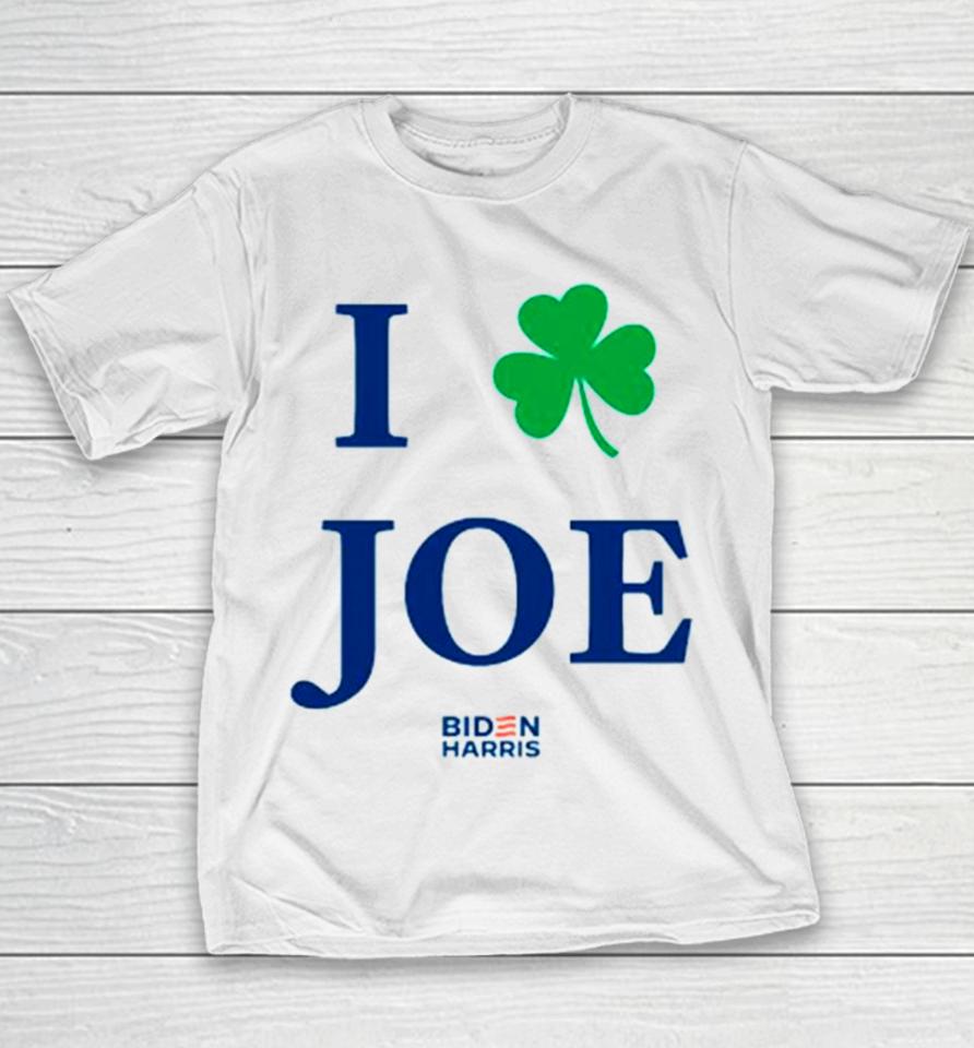 I Shamrock Joe Iove Biden Youth T-Shirt