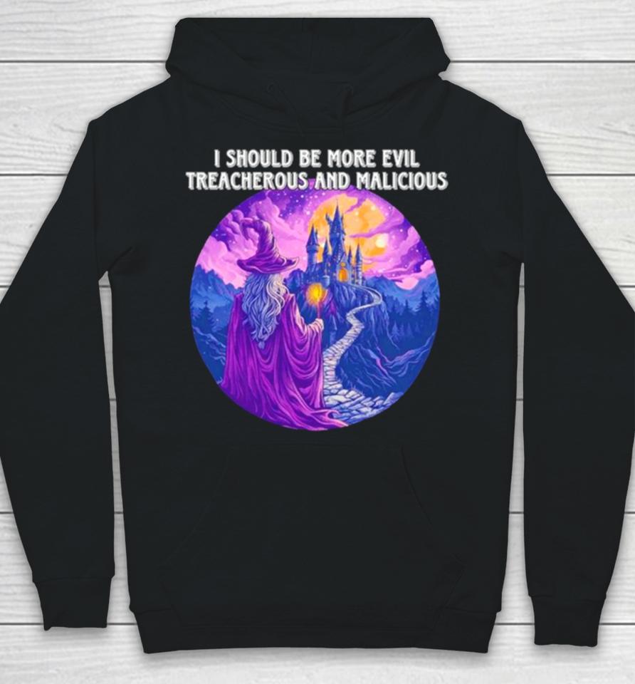 I Should Be More Evil Treacherous And Malicious Wizard Hoodie