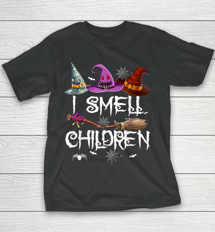 I Smell Children Funny Witches Halloween Youth T-Shirt