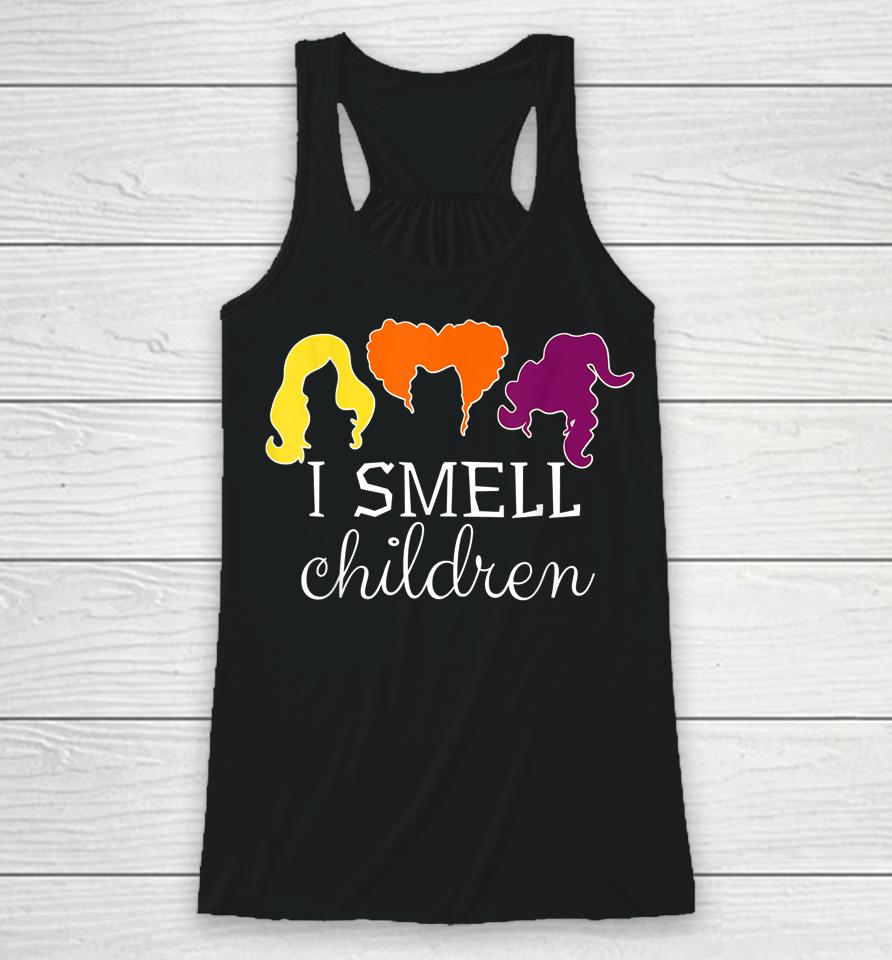 I Smell Kids Children Tee Halloween Funny Costume Witches Racerback Tank