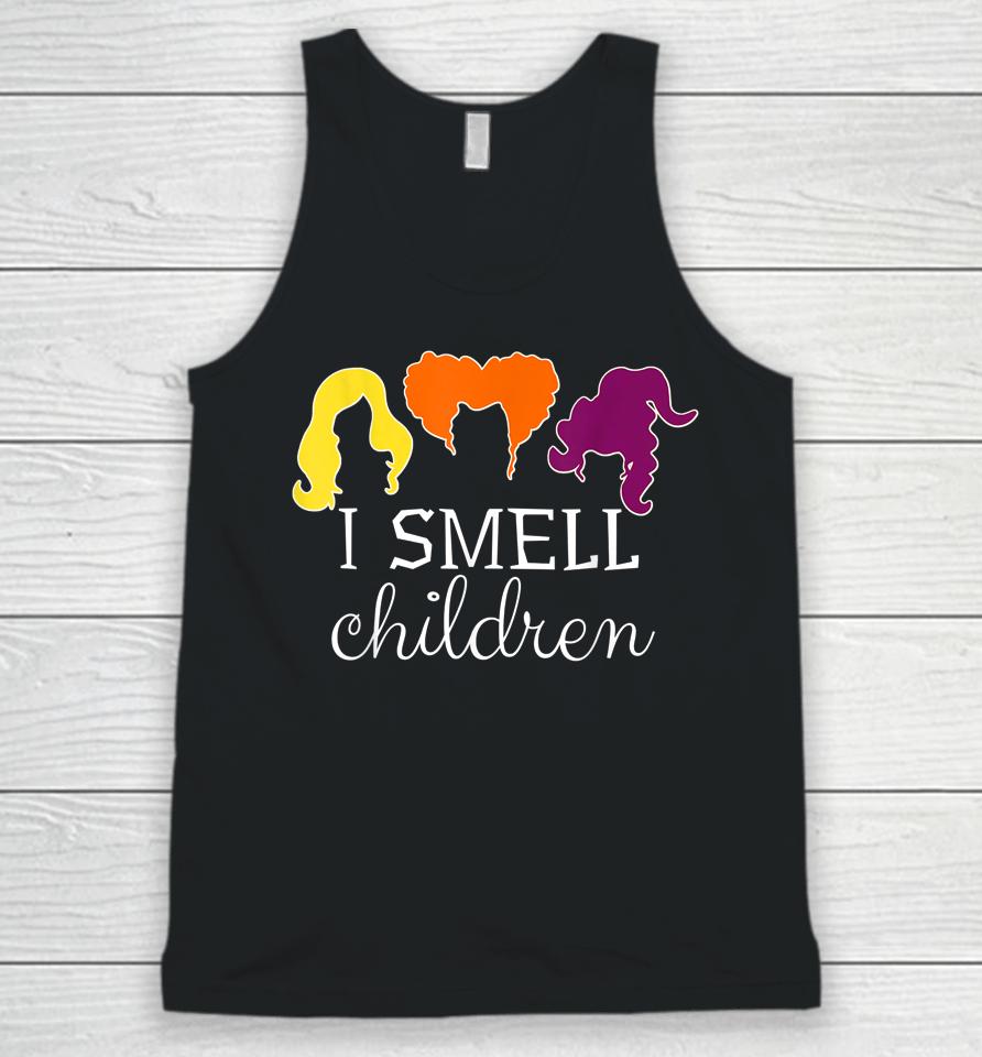I Smell Kids Children Tee Halloween Funny Costume Witches Unisex Tank Top