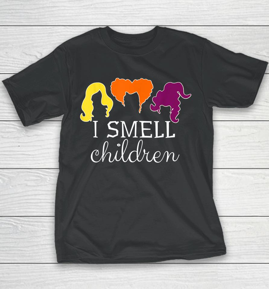 I Smell Kids Children Tee Halloween Funny Costume Witches Youth T-Shirt