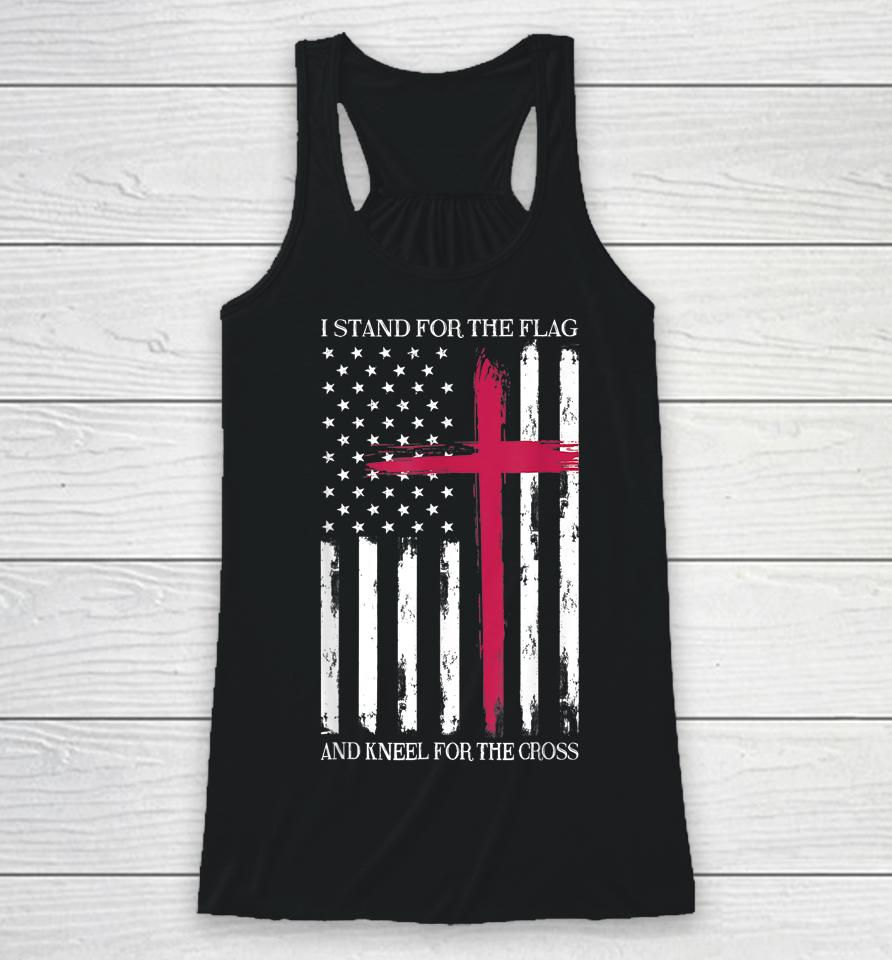 I Stand For The Flag Memorial Day Never Forget Veteran Racerback Tank