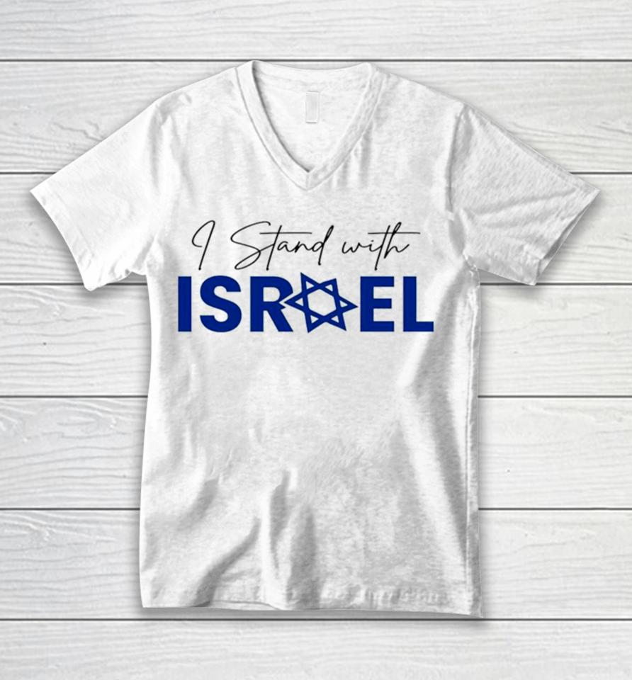I Stand With Israel Fuck Hamas Unisex V-Neck T-Shirt