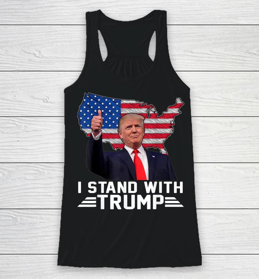 I Stand With Trump Racerback Tank
