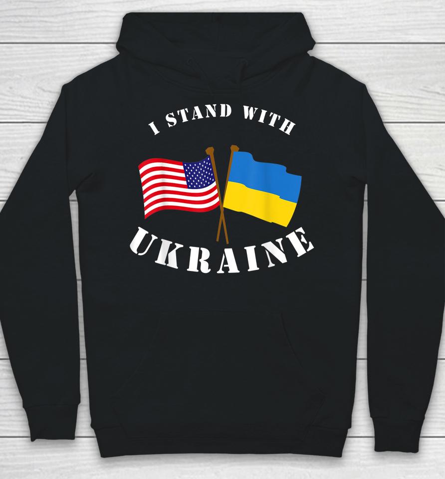 I Stand With Ukraine Flag America Hoodie
