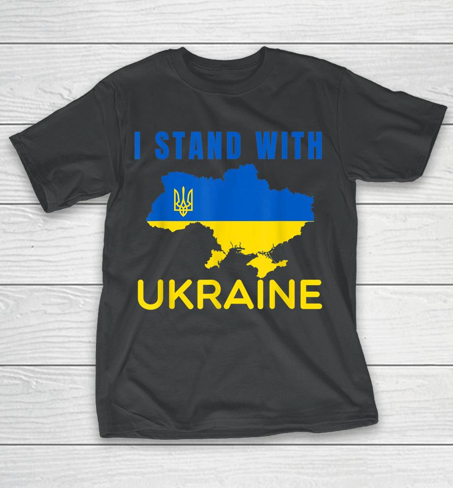 I Stand With Ukraine Flag T-Shirt
