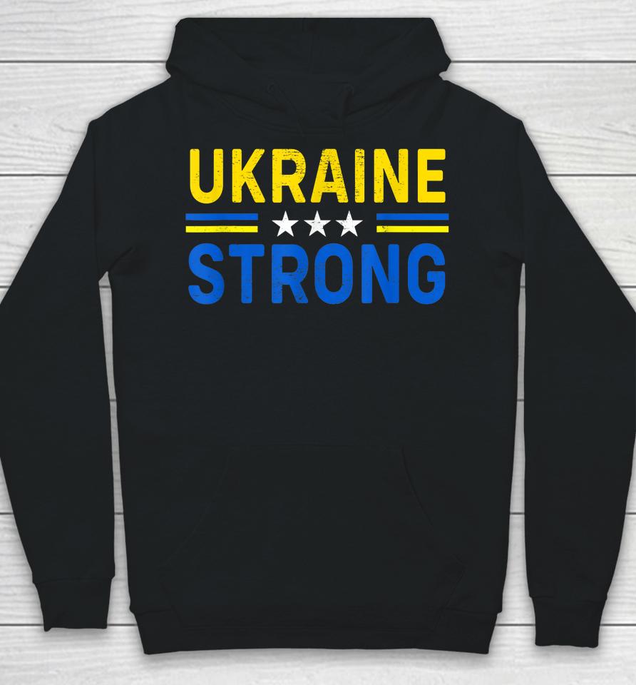 I Stand With Ukraine Flag Ukraine Strong Hoodie