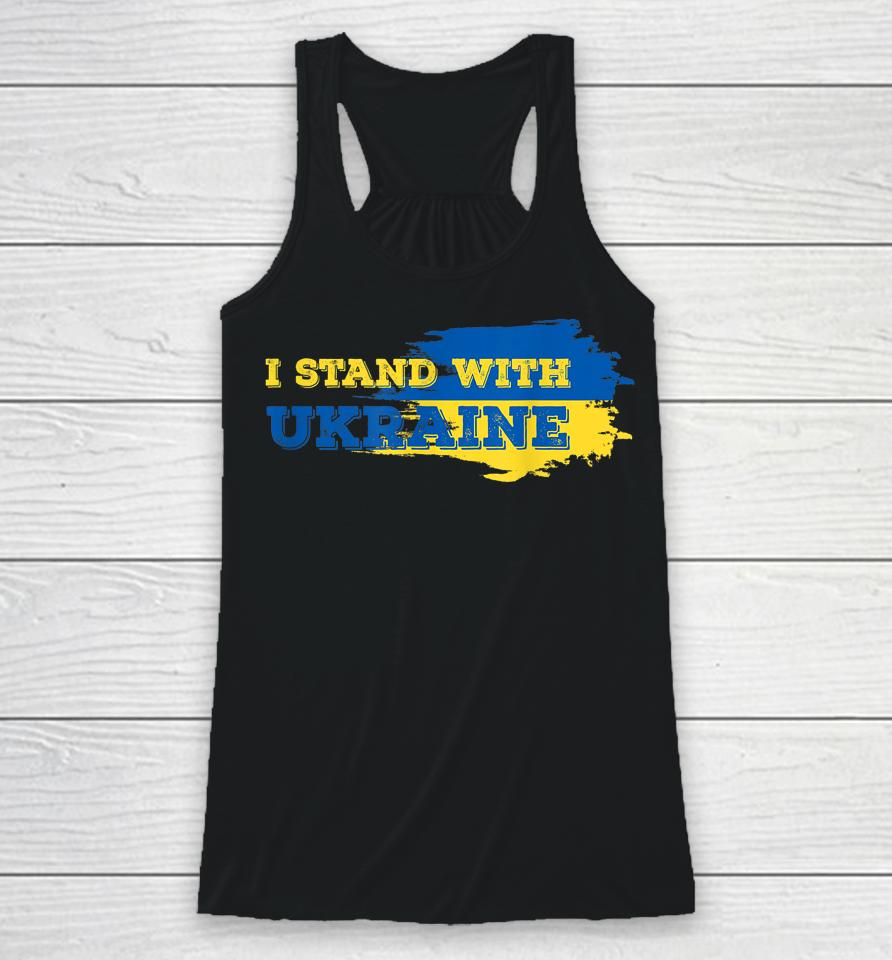 I Stand With Ukraine Patriot Racerback Tank
