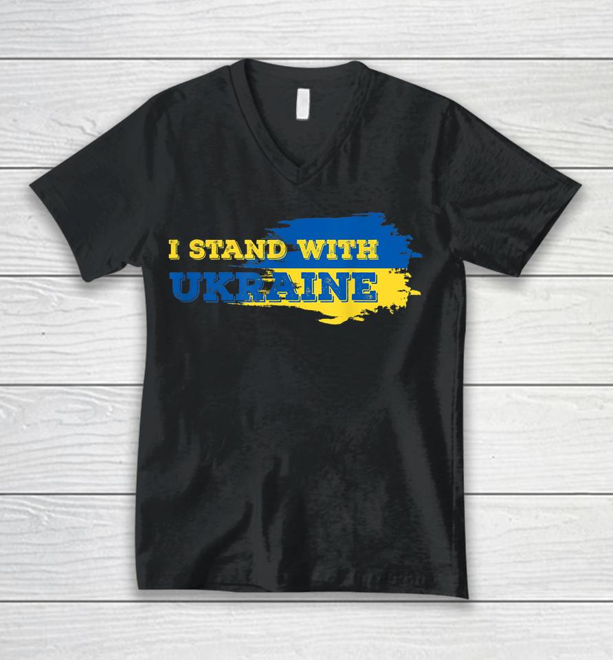 I Stand With Ukraine Patriot Unisex V-Neck T-Shirt