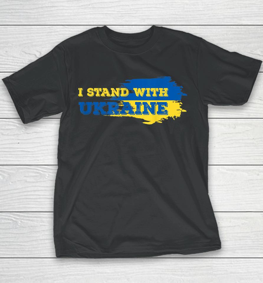 I Stand With Ukraine Patriot Youth T-Shirt