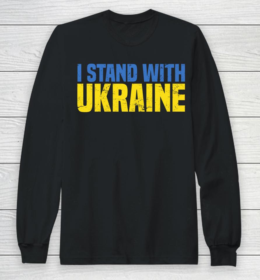 I Stand With Ukraine Vintage Long Sleeve T-Shirt
