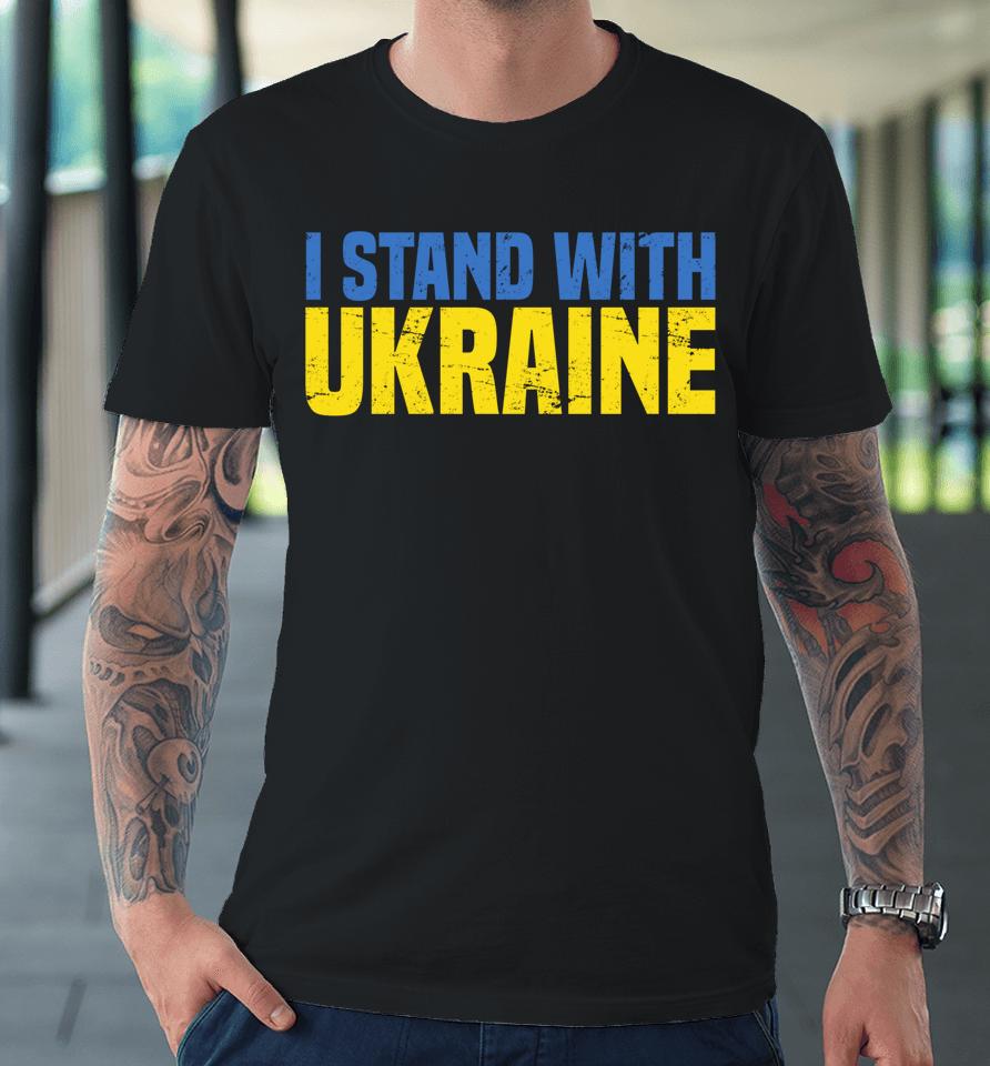 I Stand With Ukraine Vintage Premium T-Shirt