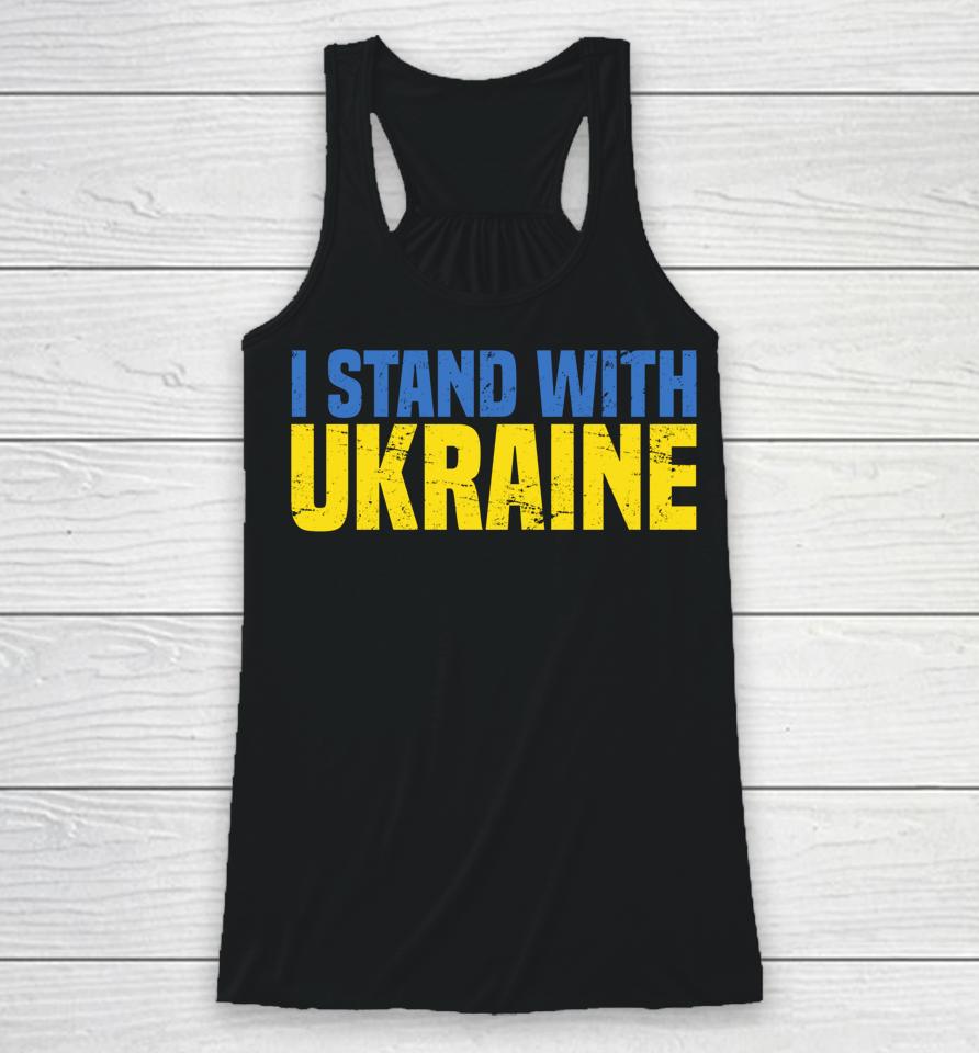 I Stand With Ukraine Vintage Racerback Tank