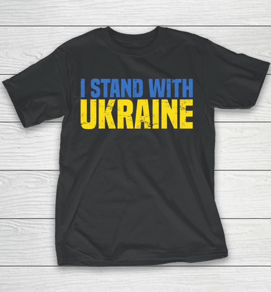 I Stand With Ukraine Vintage Youth T-Shirt