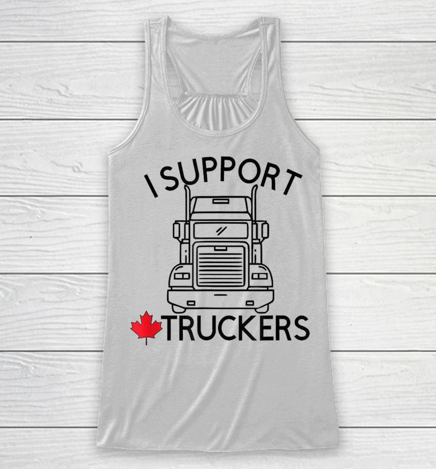 I Support Truckers Convoy Freedom Racerback Tank