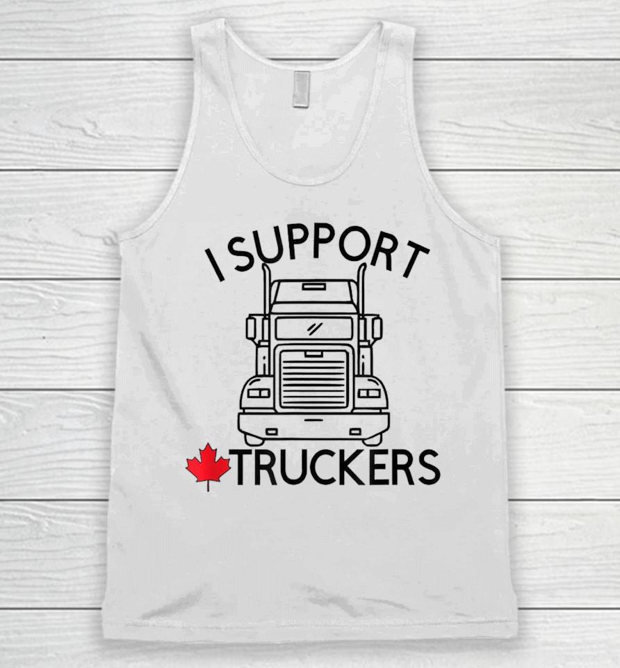 I Support Truckers Convoy Freedom Unisex Tank Top