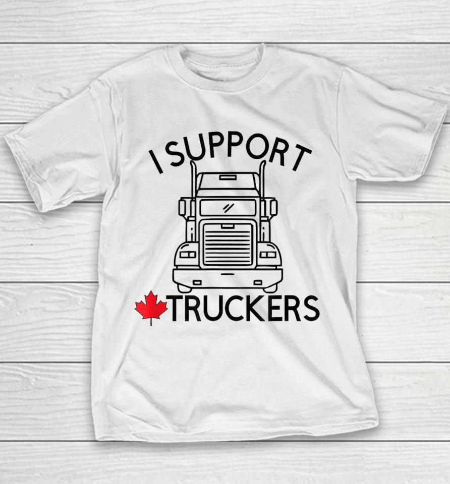 I Support Truckers Convoy Freedom Youth T-Shirt