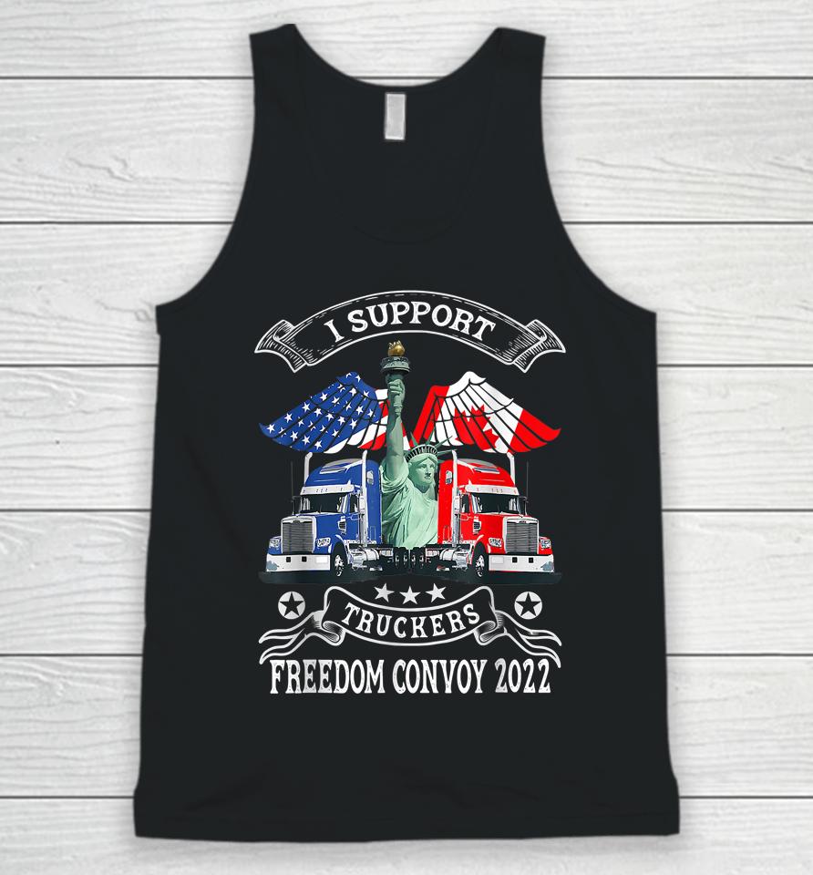 I Support Truckers Freedom Convoy 2022 Unisex Tank Top