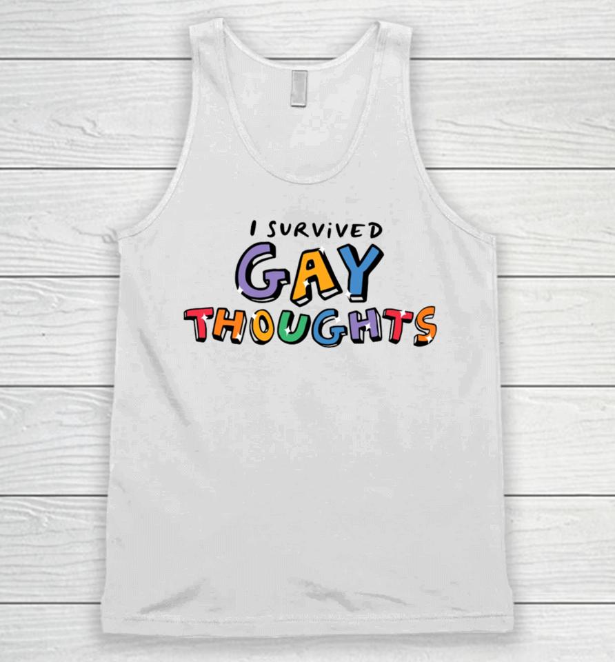 I Survived Gay Thoughts Unisex Tank Top