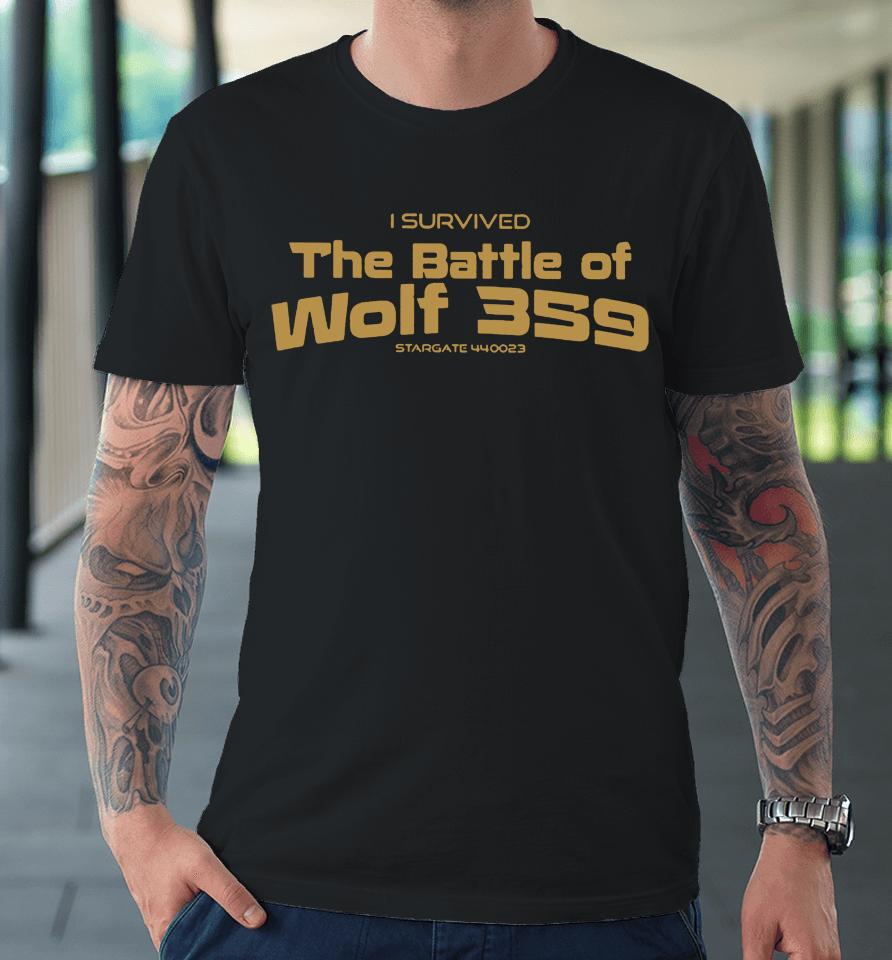 I Survived The Battle Of Wolf 359 Stargate 440023 Premium T-Shirt