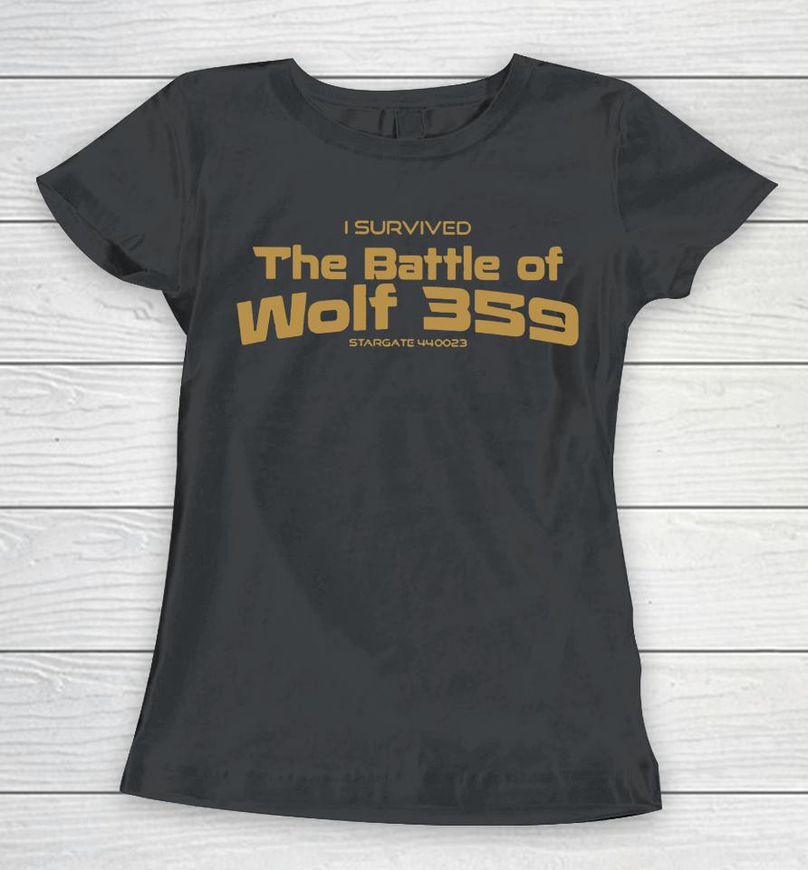 I Survived The Battle Of Wolf 359 Stargate 440023 Women T-Shirt