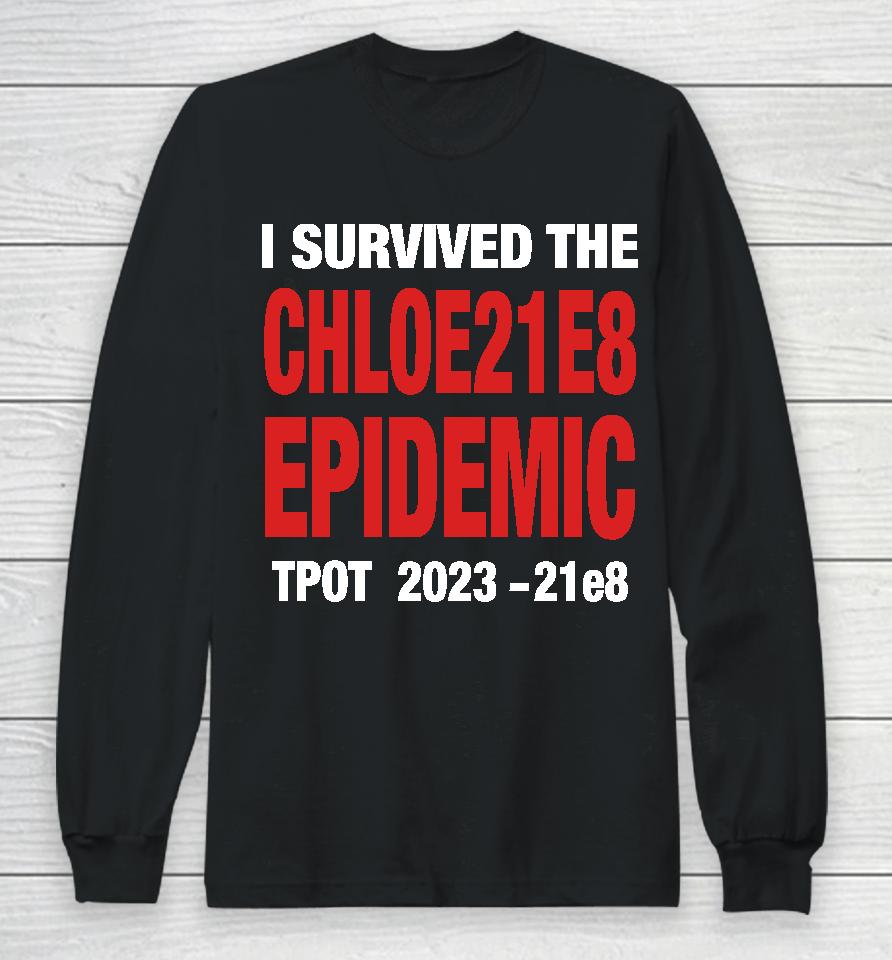 I Survived The Chloe21E8 Epidemic Tpot 2023 Long Sleeve T-Shirt