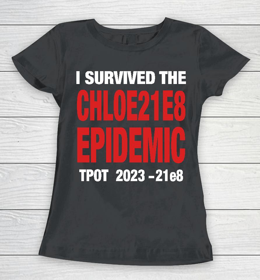 I Survived The Chloe21E8 Epidemic Tpot 2023 Women T-Shirt