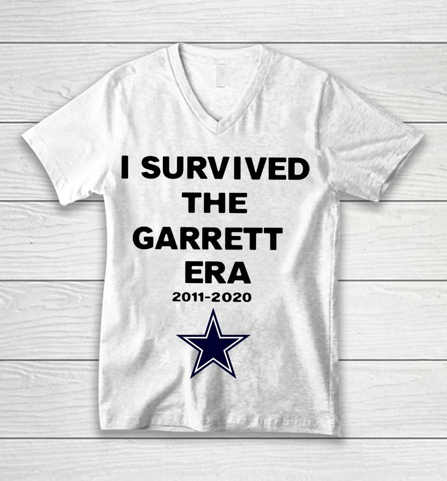 I Survived The Garrett Era 2011-2020 Unisex V-Neck T-Shirt